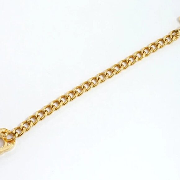 CHANEL CC Logo TurnLock Vintage Bracelet 6.9" Gold Tone 96P Auth w/Box #24055 - Picture 2 of 6